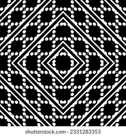 Abstract seamless monochrome pattern on white background for coloring Repeating pattern for banner, card, invitation, postcard, textile, fabric, wrapping paper.