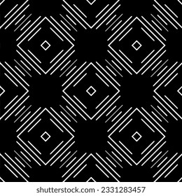 Abstract seamless monochrome pattern on white background for coloring Repeating pattern for banner, card, invitation, postcard, textile, fabric, wrapping paper.