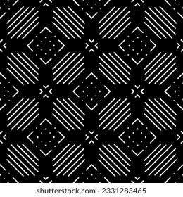 Abstract seamless monochrome pattern on white background for coloring Repeating pattern for banner, card, invitation, postcard, textile, fabric, wrapping paper.