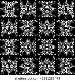 Resumen de un patrón monocromo sin fisuras sobre fondo blanco para colorear. Diseño para banner, tarjeta, invitación, postal, textil, tela, papel envolvente.