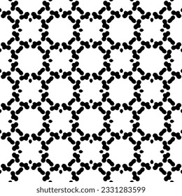 Abstract seamless monochrome pattern on white background for coloring Repeating pattern for banner, card, invitation, postcard, textile, fabric, wrapping paper.