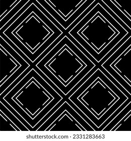 Resumen de patrón monocromo sin fisuras sobre fondo blanco para colorear Patrón repetitivo para banner, tarjeta, invitación, postal, textil, tela, papel envolvente.
