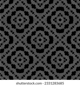 Resumen de patrón monocromo sin fisuras sobre fondo blanco para colorear Patrón repetitivo para banner, tarjeta, invitación, postal, textil, tela, papel envolvente.
