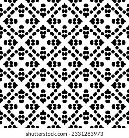 Abstract seamless monochrome pattern on white background for coloring Repeating pattern for banner, card, invitation, postcard, textile, fabric, wrapping paper.