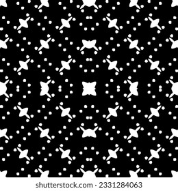 Abstract seamless monochrome pattern on white background for coloring Repeating pattern for banner, card, invitation, postcard, textile, fabric, wrapping paper.