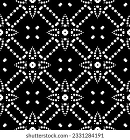 Abstract seamless monochrome pattern on white background for coloring. Design for banner, card, invitation, postcard, textile, fabric, wrapping paper.