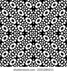 Resumen de patrón monocromo sin fisuras sobre fondo blanco para colorear Patrón repetitivo para banner, tarjeta, invitación, postal, textil, tela, papel envolvente.
