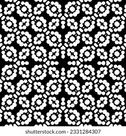 Abstract seamless monochrome pattern on white background for coloring Repeating pattern for banner, card, invitation, postcard, textile, fabric, wrapping paper.