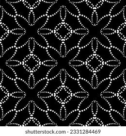 Abstract seamless monochrome pattern on white background for coloring. Design for banner, card, invitation, postcard, textile, fabric, wrapping paper.