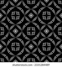 Abstract seamless monochrome pattern on white background for coloring. Design for banner, card, invitation, postcard, textile, fabric, wrapping paper.