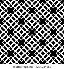 Abstract seamless monochrome pattern on white background for coloring Repeating pattern for banner, card, invitation, postcard, textile, fabric, wrapping paper.
