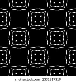Resumen de un patrón monocromo sin fisuras sobre fondo blanco para colorear. Diseño para banner, tarjeta, invitación, postal, textil, tela, papel envolvente.