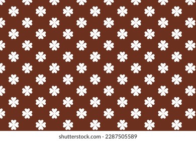 abstract seamless monochrome polka dot pattern with brown bg.