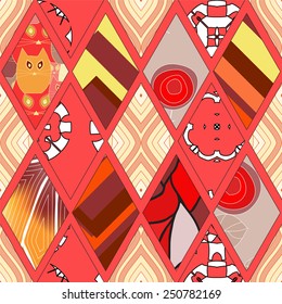 abstract seamless mosaic background
