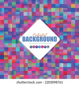 Abstract seamless mosaic background. colorful squares background. Colorful Gradient Background
