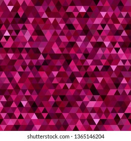 Abstract seamless mosaic background. Triangle geometric background. Vector illustration. Pink, purple colors.