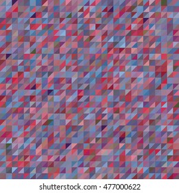 Abstract seamless mosaic background. Triangle geometric background. Vector illustration
