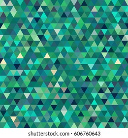 Abstract seamless mosaic background. Triangle geometric background. Vector illustration