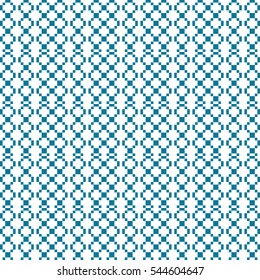 Abstract seamless mosaic pattern. Blue and white colors. Vector illustration. Application for web design, wallpaper design, presentation, in the textile industry.