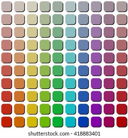 Abstract Seamless Mosaic Pattern on a White Background.