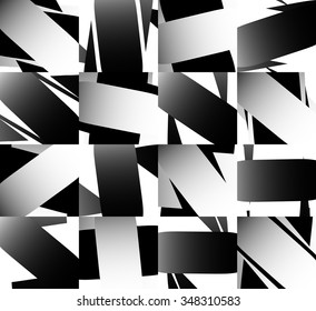 Abstract seamless, mosaic pattern with random rectangular shapes