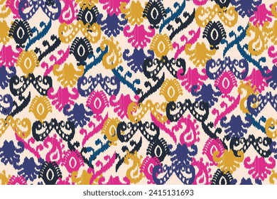 abstract seamless motif fabric patterns, abstract ikat, carpet, fabric, batik
