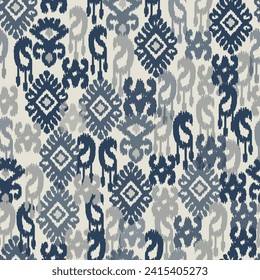 abstract seamless motif fabric patterns, abstract ikat, carpet, fabric, batik
