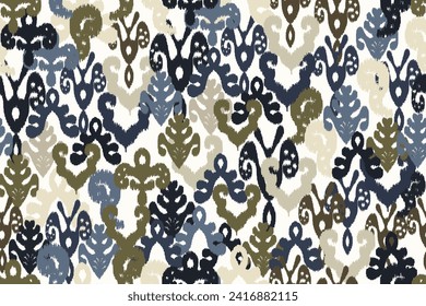 abstract seamless motif fabric patterns, abstract ikat, carpet, fabric, batik
