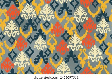 abstract seamless motif fabric patterns, abstract ikat, carpet, fabric, batik
