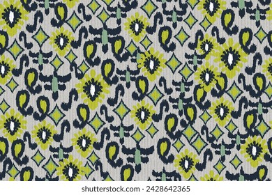 abstract seamless motif fabric patterns, abstract ikat, carpet, fabric, batik
