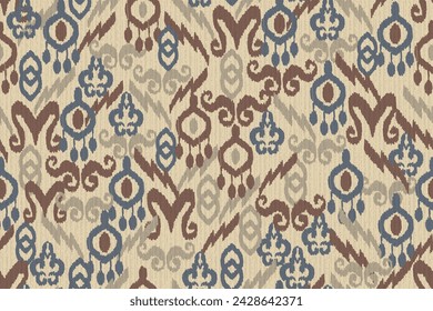 patrones de tela con motivos sin costuras abstractos, ikat abstracto, alfombra, tela, batik
