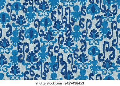 abstract seamless motif fabric patterns, abstract ikat, carpet, fabric, batik
