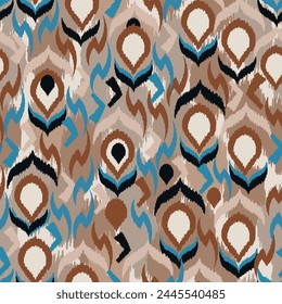 abstract seamless motif fabric patterns, abstract ikat, carpet, fabric, batik
