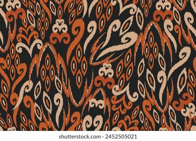 abstract seamless motif fabric patterns, abstract ikat, carpet, fabric, batik
