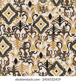 abstract seamless motif fabric patterns, abstract ikat, carpet, fabric, batik
