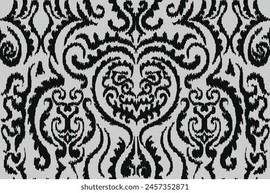 patrones de tela con motivos sin costuras abstractos, ikat abstracto, alfombra, tela, batik
