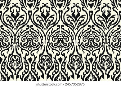 abstract seamless motif fabric patterns, abstract ikat, carpet, fabric, batik
