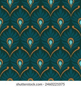abstract seamless motif fabric patterns, abstract ikat, carpet, fabric, batik
