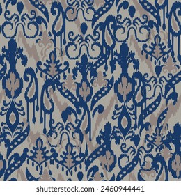 abstract seamless motif fabric patterns, abstract ikat, carpet, fabric, batik