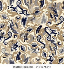 abstract seamless motif fabric patterns, abstract ikat, carpet, fabric, batik
