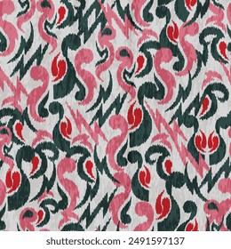 abstract seamless motif fabric patterns, abstract ikat, carpet, fabric, batik
