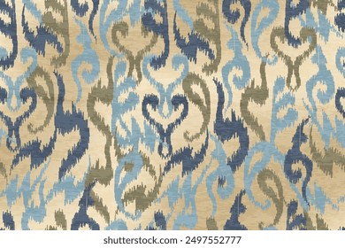 abstract seamless motif fabric patterns, abstract ikat, carpet, fabric, batik

