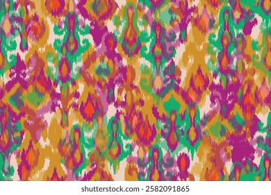 abstract seamless motif fabric patterns, abstract ikat, carpet, fabric, batik
