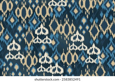 abstract seamless motif fabric patterns, abstract ikat, carpet, fabric, batik
