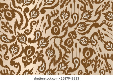 abstract seamless motif fabric patterns, abstract ikat, carpet, fabric, batik	