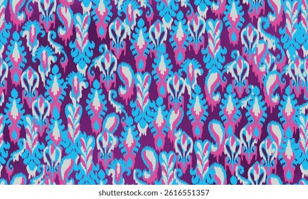 abstract seamless motif fabric patterns, abstract ikat, carpet, fabric, batik
