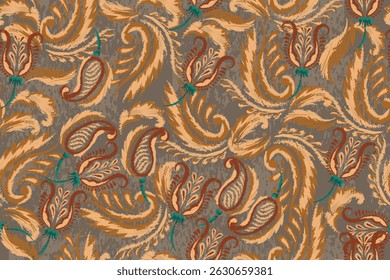 abstract seamless motif fabric patterns, abstract ikat, carpet, fabric, batik	