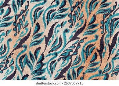 abstract seamless motif fabric patterns, abstract ikat, carpet, fabric, batik	