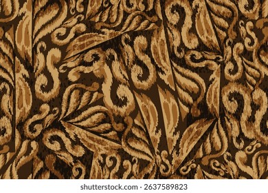 abstract seamless motif fabric patterns, abstract ikat, carpet, fabric, batik	