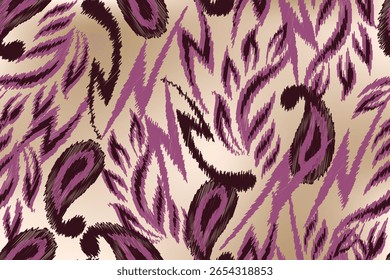Patrones abstractos de la tela del motivo inconsútil, ikat abstracto, alfombra, tela, batik	